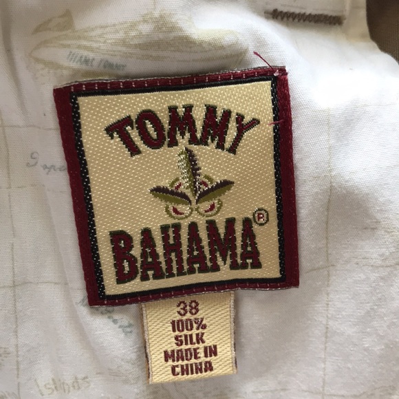 TOMMY BAHAMA Men Tan Pleated 7-Inch 100% Silk Shorts | 38 - Picture 7 of 8